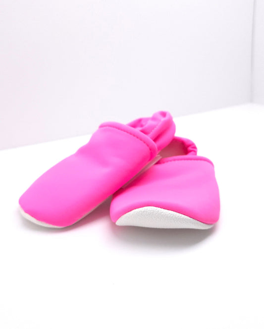 T9 Neon Pink Solid Swim Shoes - Ready To Ship