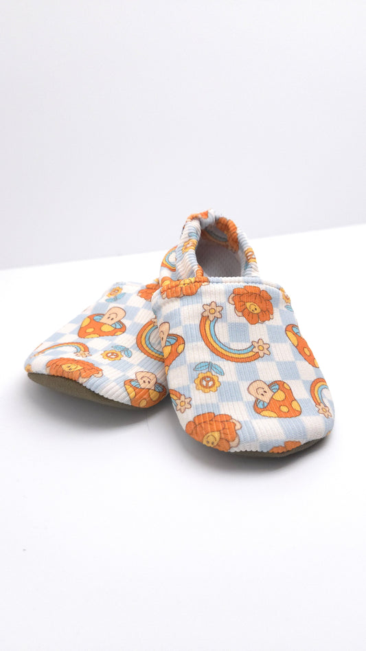 12-18 Groovy Mushrooms Swim Shoes - Ready To Ship