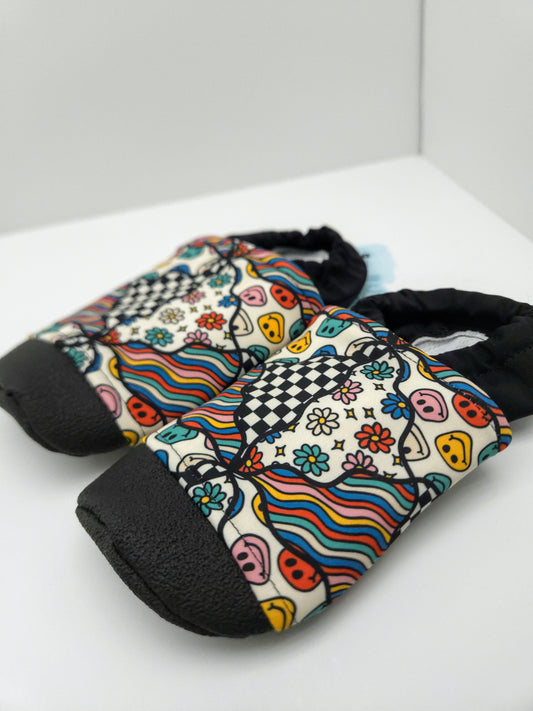 T12 Groovy Swirls w TG  Swim Shoes - Ready To Ship * SECONDS*