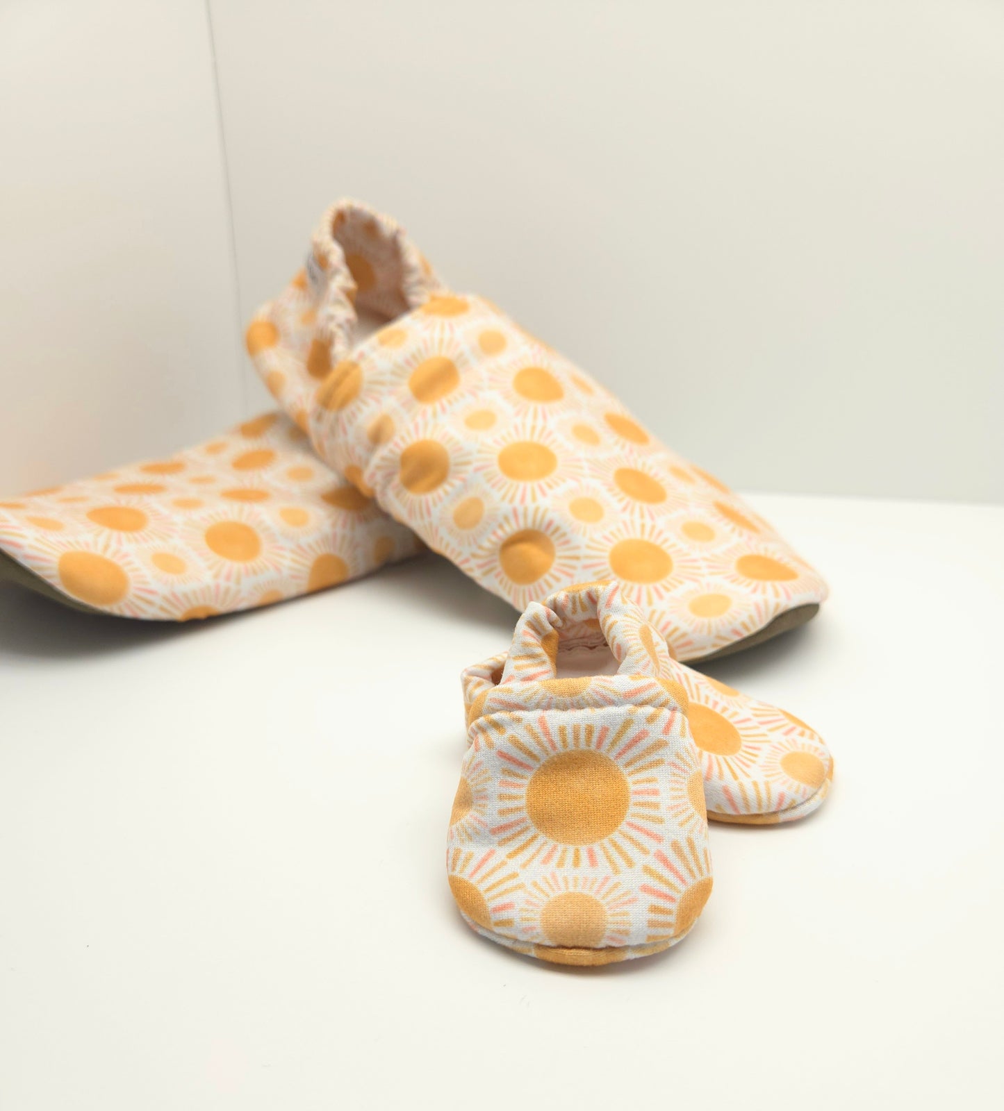 Newborn Flannel Sunshine Everyday Shoes - Ready To Ship